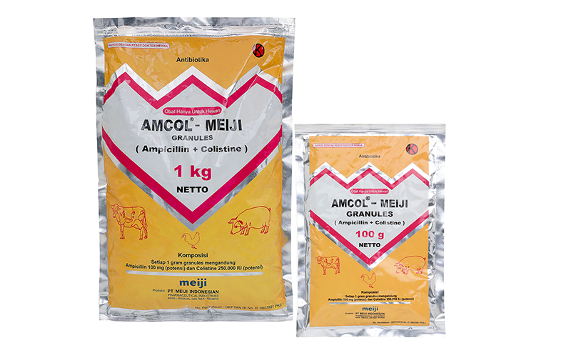 AMCOL® - MEIJI GRANULES (AMPICILLIN + COLISTINE) 