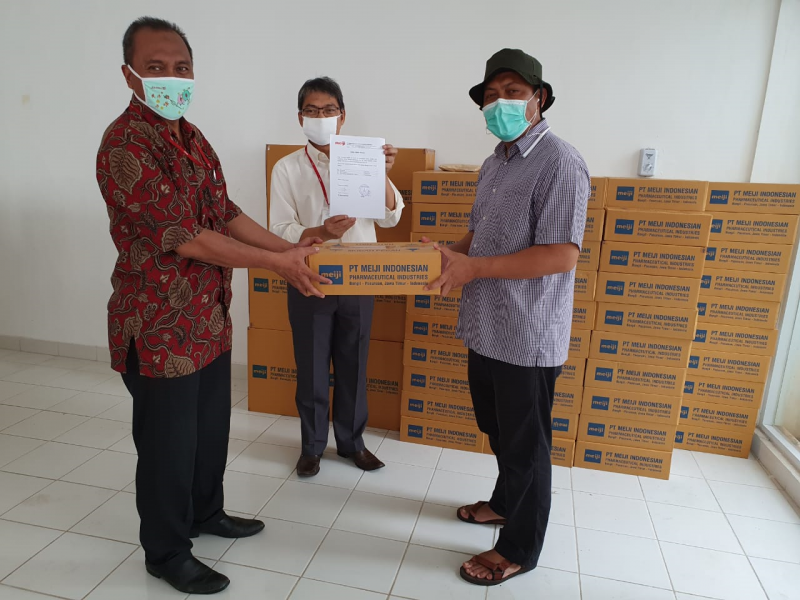 DONATION OF PT. MEIJI INDONESIA IN COMBATING THE COVID-19 OUTBREAK