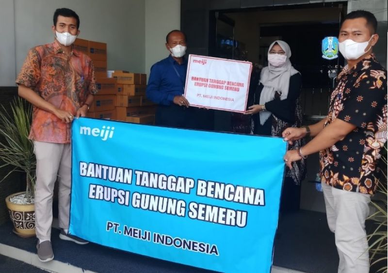 Donation to the victims of Mount Semeru eruption